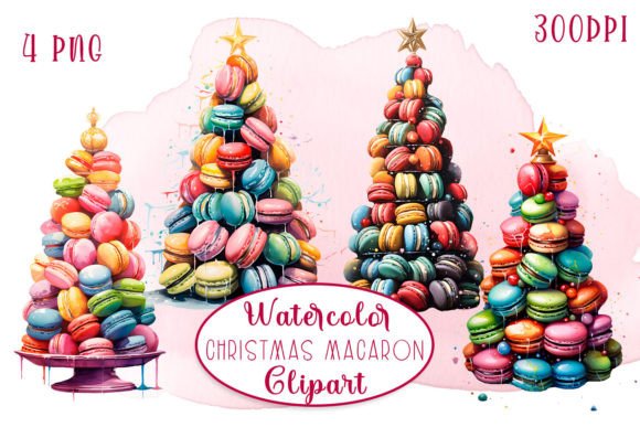 Download Christmas Tree Macaroons Cookie Clipart - Christmas Collection