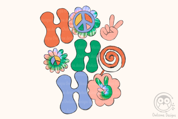Download Ho Ho Ho Hippie Christmas Sublimation - Premium Bundle