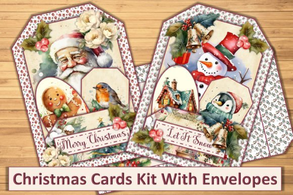 Download Christmas Card Making Kit with Envelope - Christmas Collection