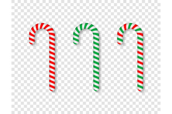 Download Traditional Christmas Candy Cane. Vector - Christmas Collection