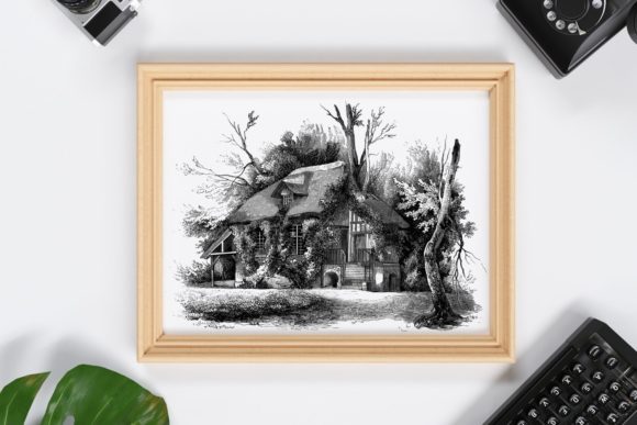 Download Old House Vintage Illustration - Illustration Collection