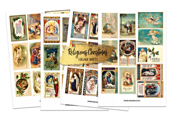 Download Vintage Victorian Christmas Collages - Christmas Collection