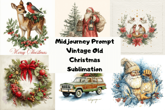 Download Prompt Vintage Old Christmas Sublimation - Christmas Collection