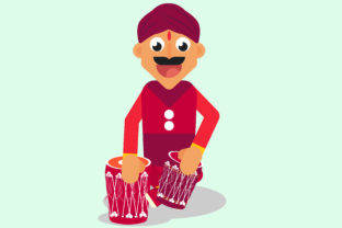 Download Indian Musician Vector Illustration - Illustration Collection