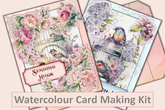 Download Watercolour Bird Card Making Kit - Bird Collection