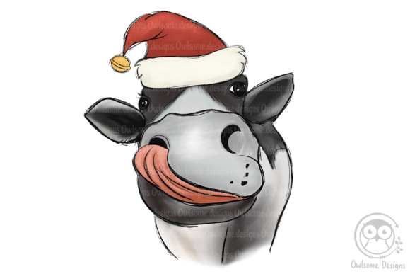 Download Cow Christmas Sublimation - Premium Resources
