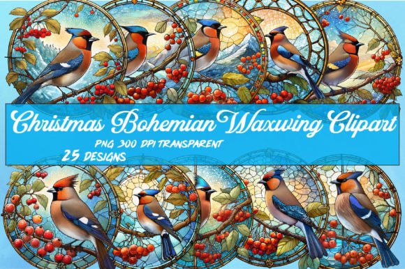 Download Christmas Bohemian Waxwing Wind Spinner - Christmas Collection