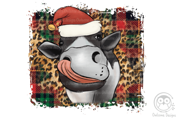 Download Cow Christmas Sublimation - Premium Resources