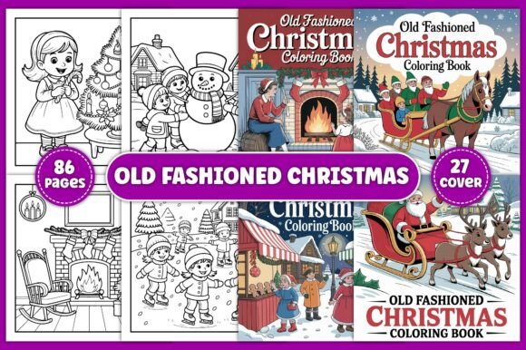 Download Old Fashioned Christmas Coloring Book - Christmas Collection