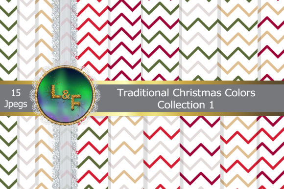 Download Traditional Christmas Color Zigzag - Christmas Collection