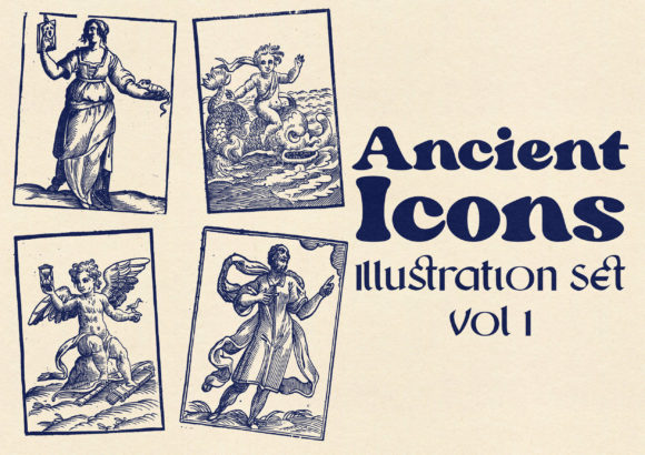 Download Ancient Icons Illustration Set Vol 1 - Illustration Collection