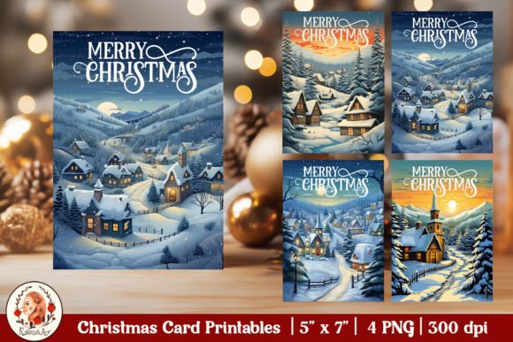 Download Vintage Christmas Card Printables - Christmas Collection