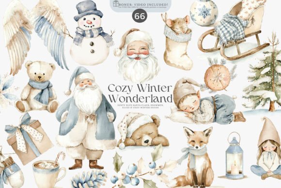 Download Watercolor Christmas Decor Clipart - Christmas Collection
