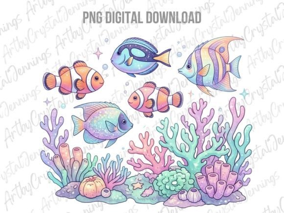Download Pastel Under the Sea Coral Reef PNG - Under the sea Collection